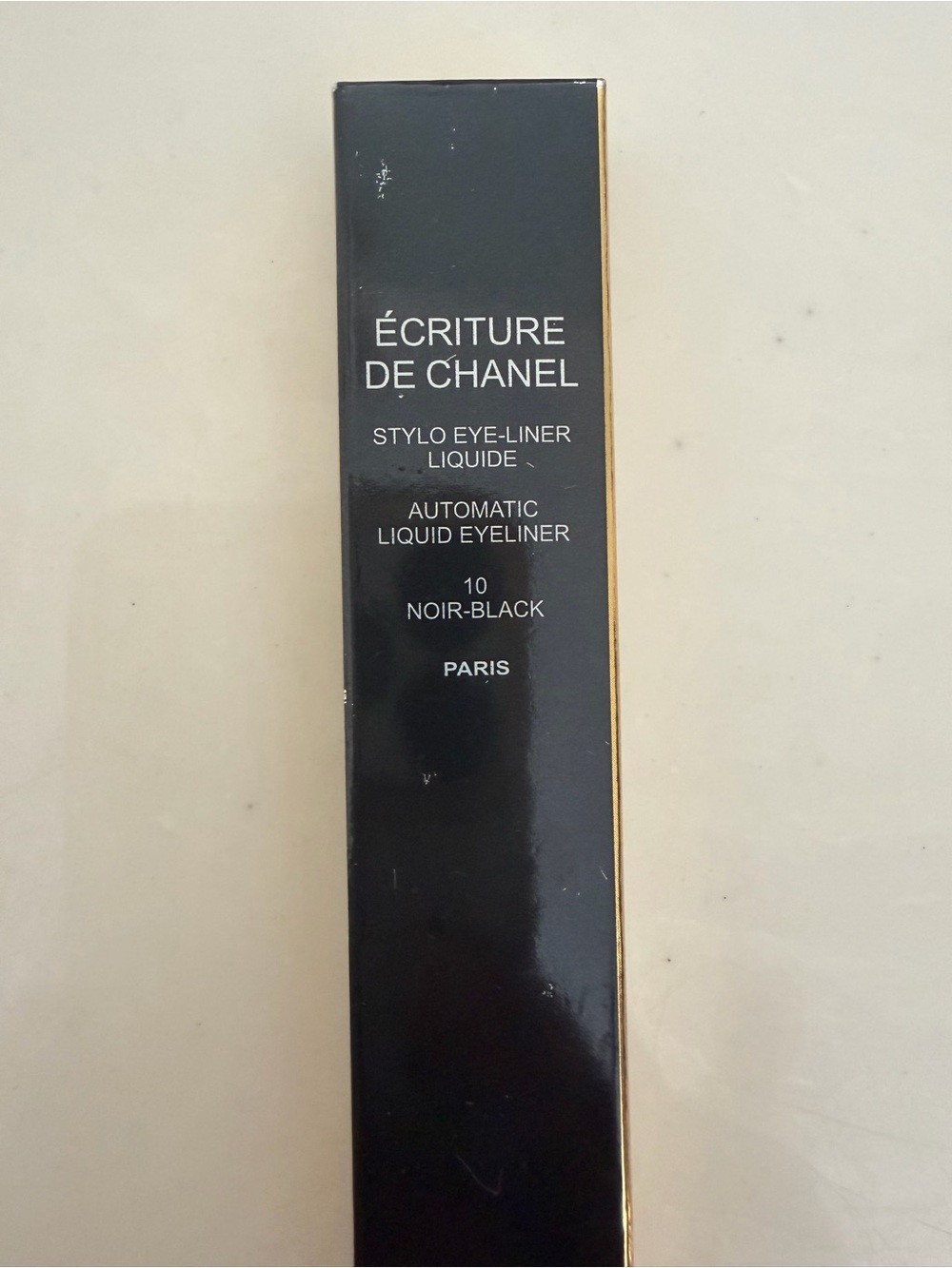 CHANEL Écriture Liquid Eye Liner - Noir Black with Gold Trim - Picture 3 of 4